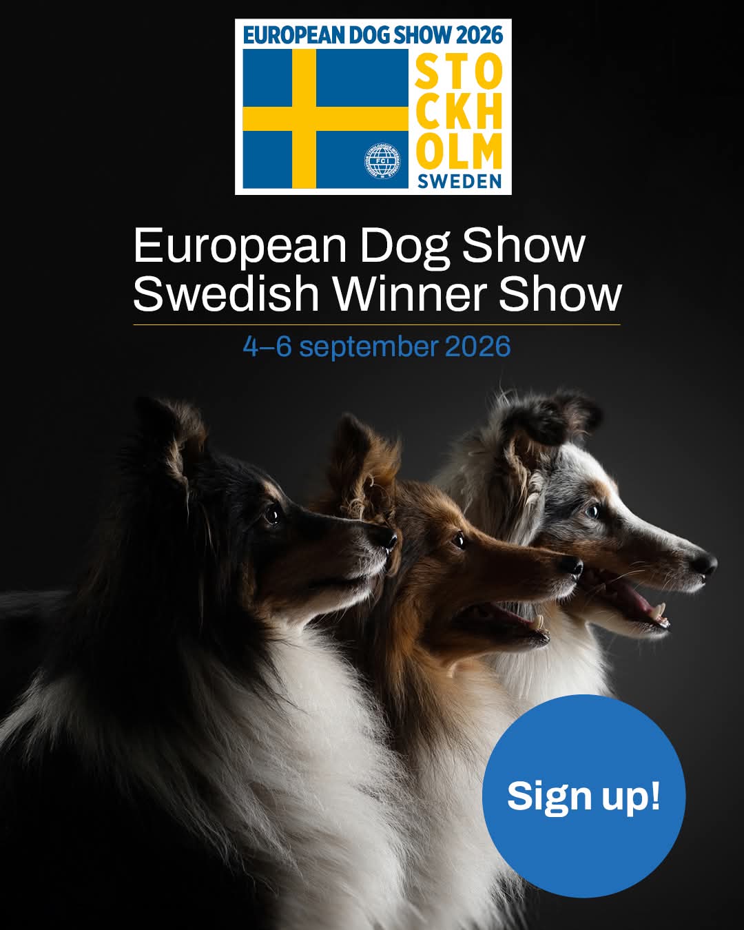 European Dog Show & Swedish Winner Show 2026 in Stockholm